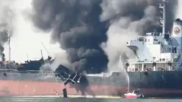 Oil Tanker Explodes in Thailand, 1 Dead, 4 Hurt & others missing