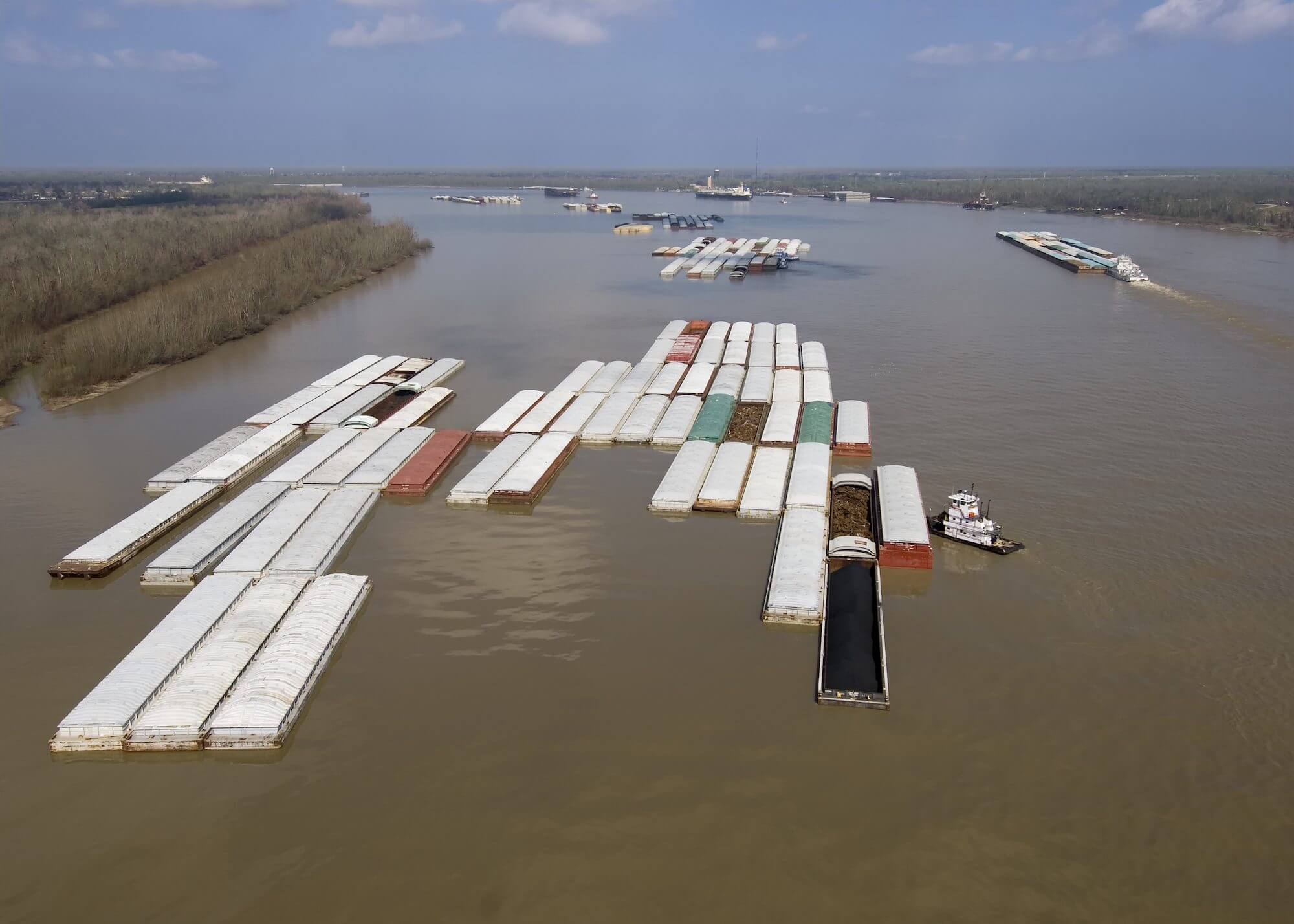 Shrinking Mississippi River Lessens U.S. Gulf Grain Shipment